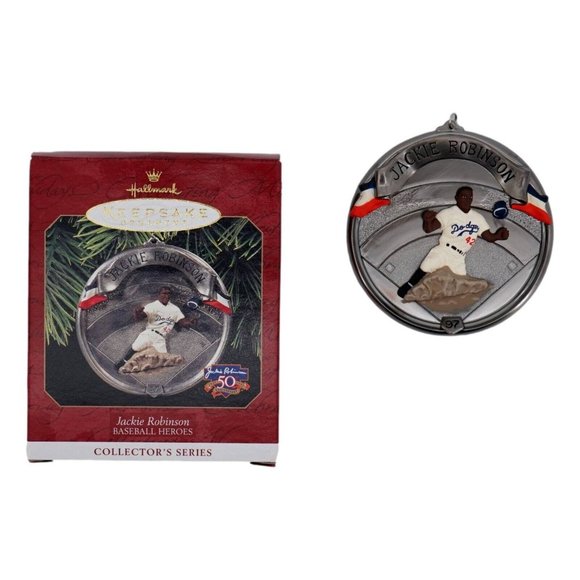 Hallmark Keepsake Ornament Jackie Robinson Baseball Heroes Collector Series - Picture 1 of 9